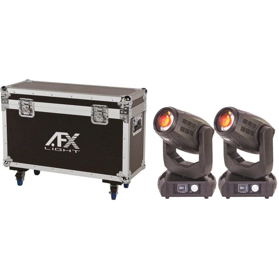 2 CABEZAS MOVILES 10R  280W 3 EN 1 (BEAM - SPOT - WASH) EN UN FLIGHTCASE