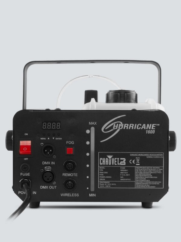 CHAUVET DJ Hurricane 1600 - máquina de humo DMX de 230 V