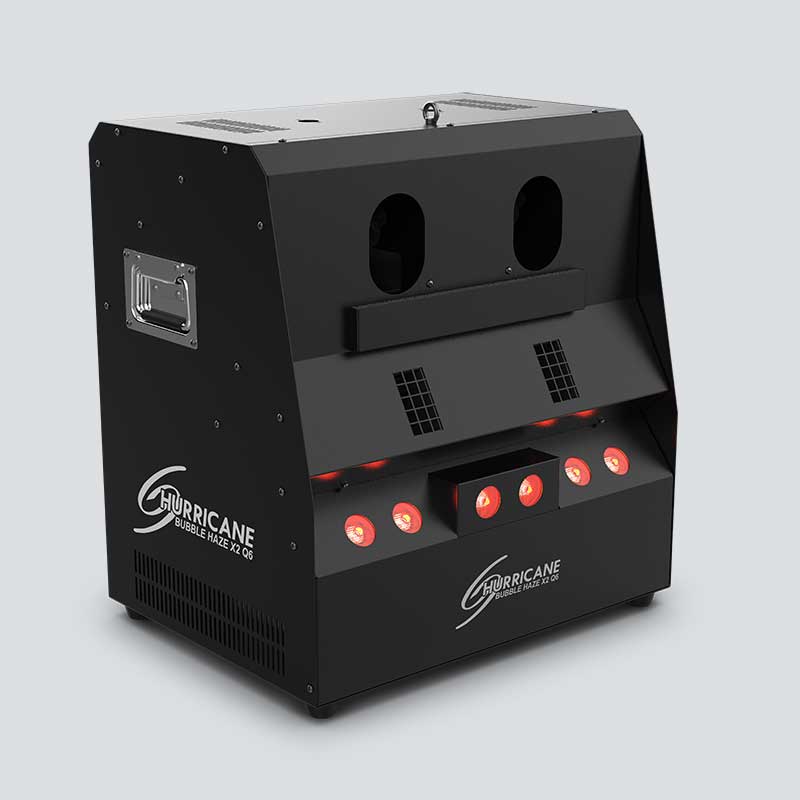 CHAUVET DJ Hurricane Bubble Haze X2 Q6 - Máquina de burbujas y haze