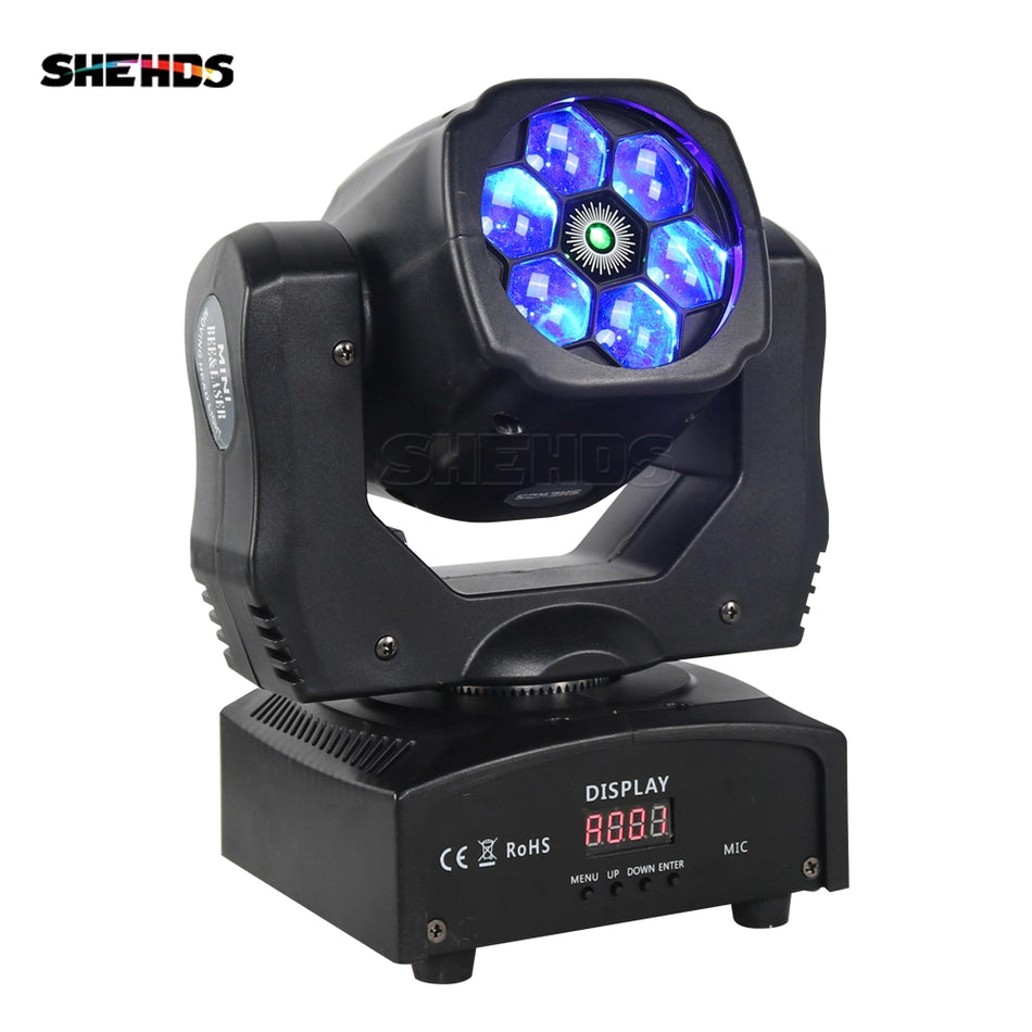 JMS WEBB 6×15W Laser+Beam RGBW Moving Head Light SHEHDS MHLaWa6E
