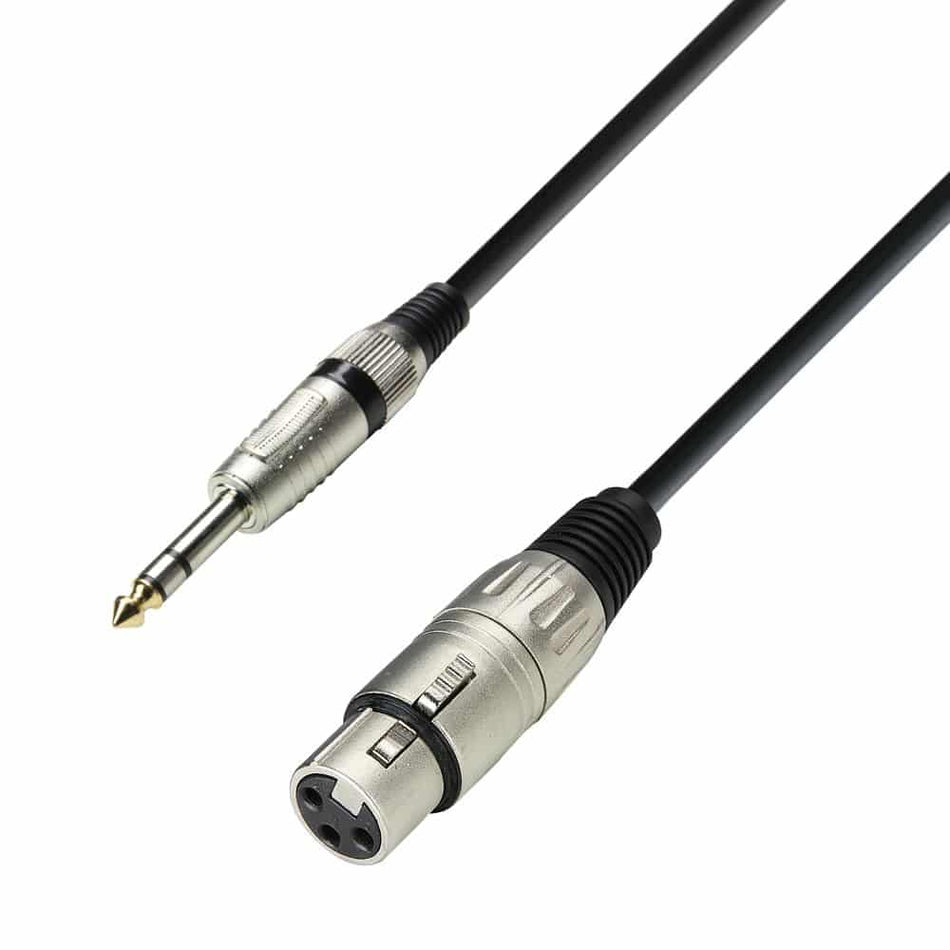 Adam Hall Cables 3 STAR BFV 1000 - Balanced Cable | Adam Hall® XLR Female x Jack TRS | 10 m