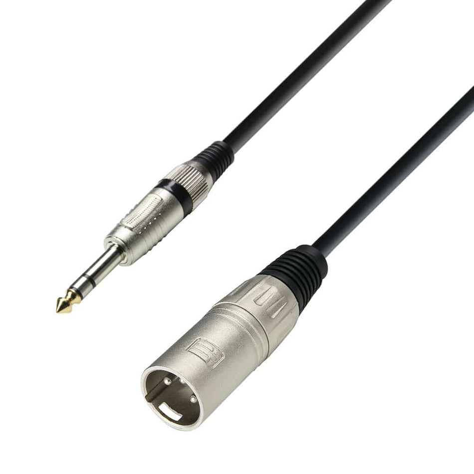 Adam Hall Cables 3 STAR BMV 1000 - Balanced Cable | Adam Hall® XLR Male x Jack TRS | 10 m