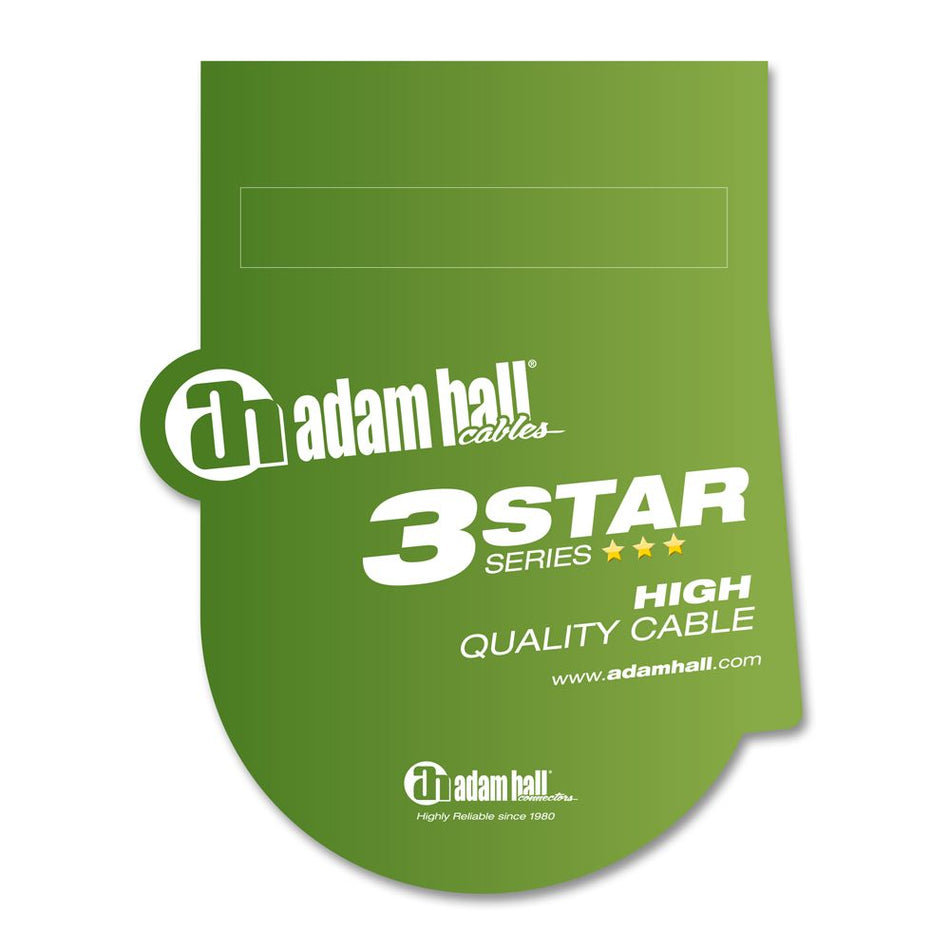 Adam Hall Cables 3 STAR BMV 1000 - Balanced Cable | Adam Hall® XLR Male x Jack TRS | 10 m