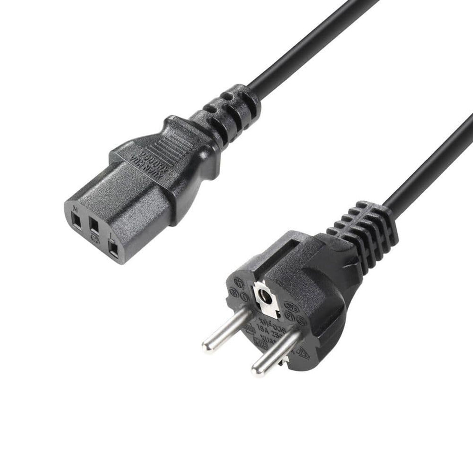Adam Hall Cables 3 STAR PKD 0500 - Power Cable | Adam Hall® IEC C13 x CEE 7/7 | 5 m