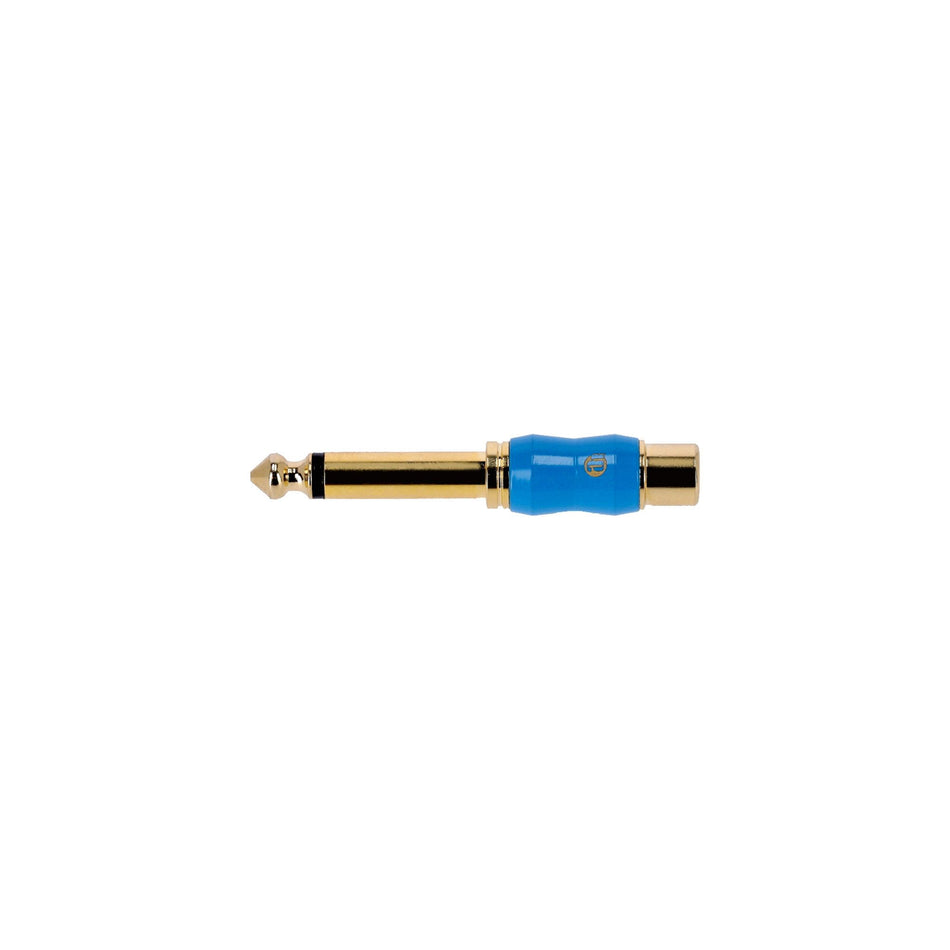 Adam Hall Connectors 4 STAR A RF2 JM2 G BLU LINE - BLU Line Adapter | RCA female x Jack TS