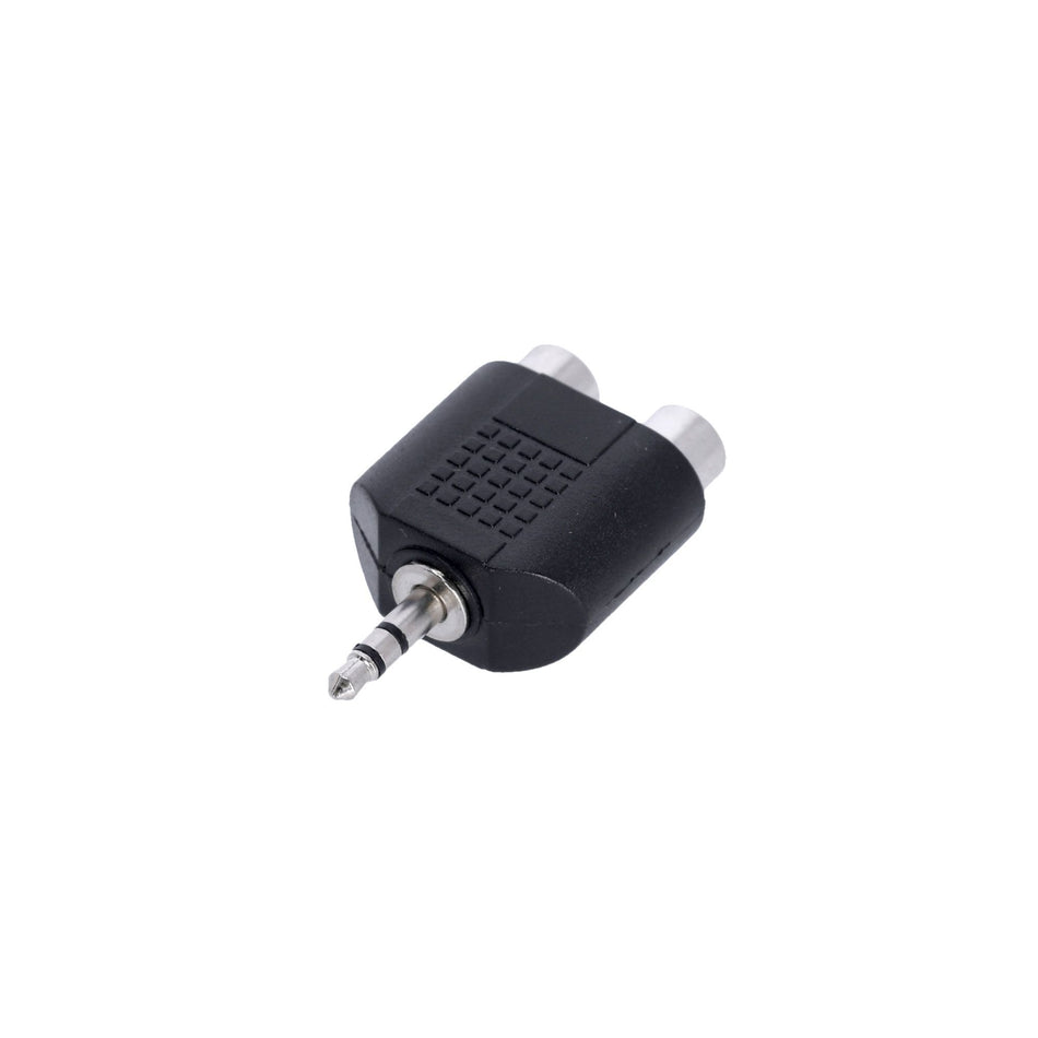 Adam Hall Connectors 4 STAR AY RF2 MM3 - Y-Adapter | RCA female x Minijack TRS