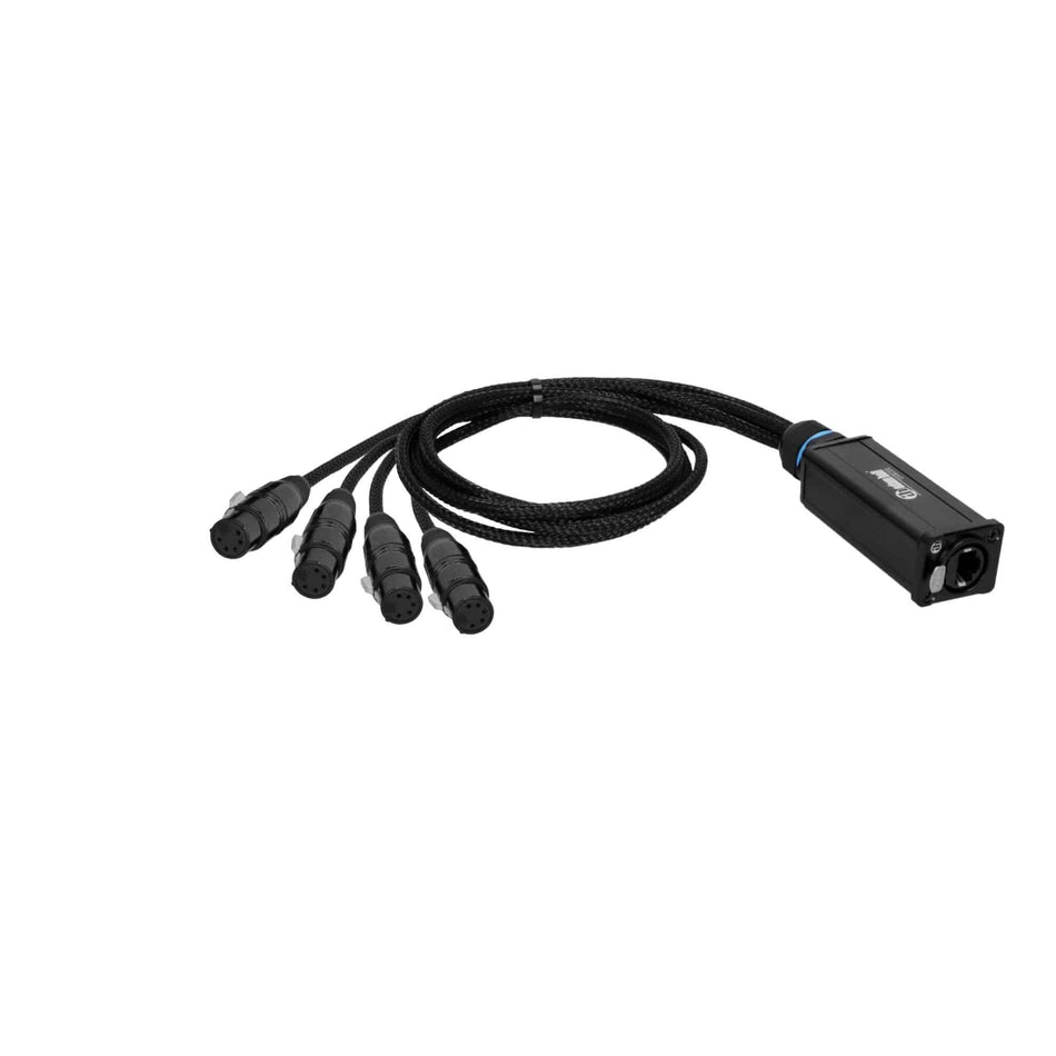 Adam Hall Cables 4 STAR CATBOX XF5 - Audio & DMX Multicore | Adam Hall® 4 XLR 5 polos Hembra x Cat.6a