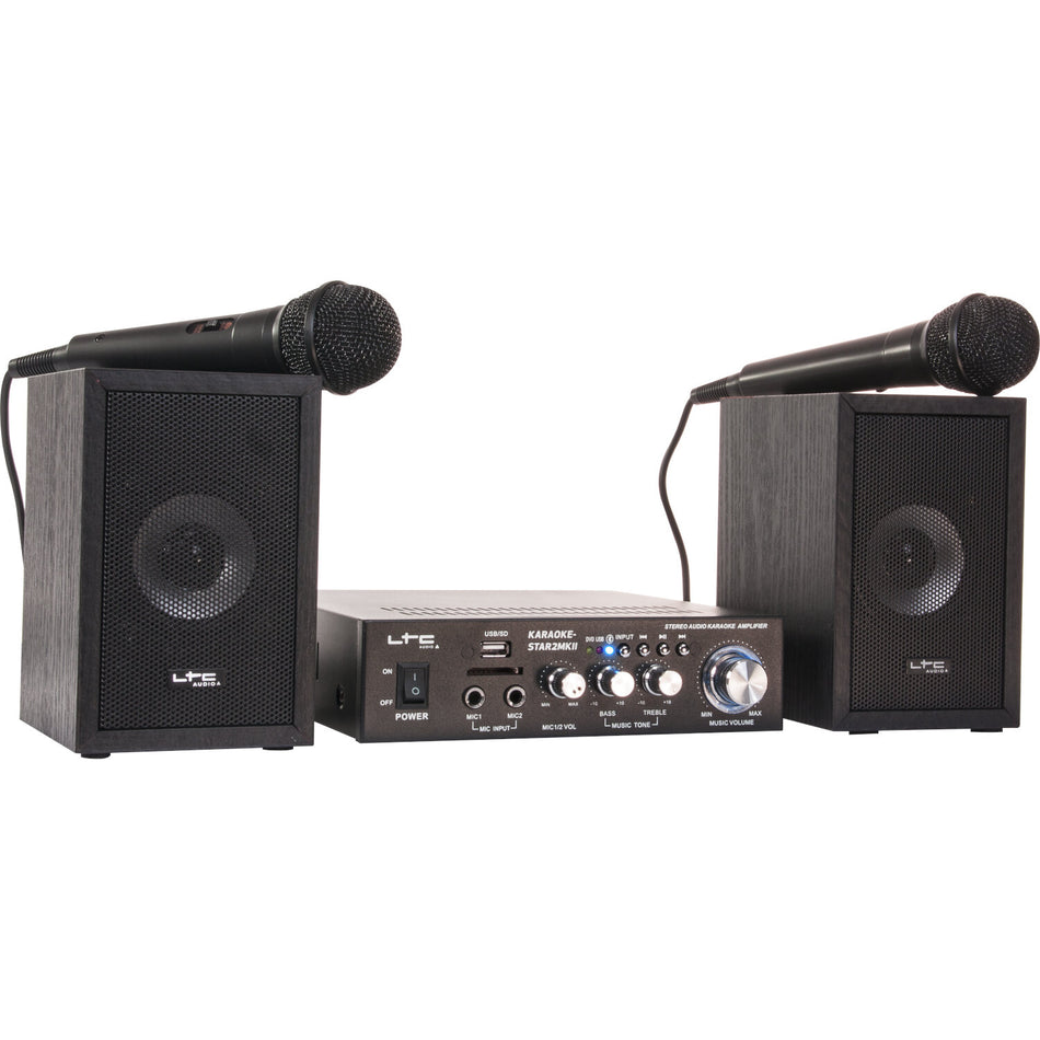 CONJUNTO KARAOKE 2 x 50W CON USB/SD y BLUETOOTH