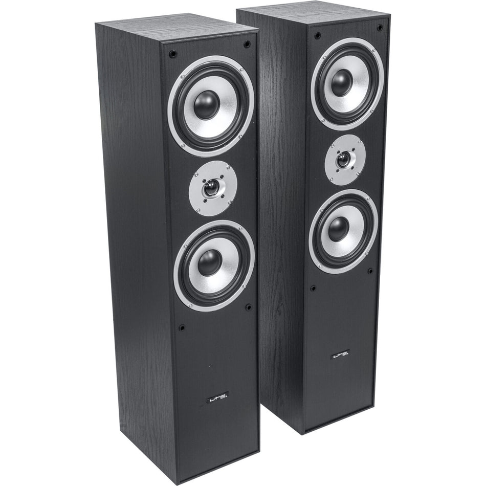 &ENCEINTES HIFI 3 VOIES 350W BLACK /PAIR