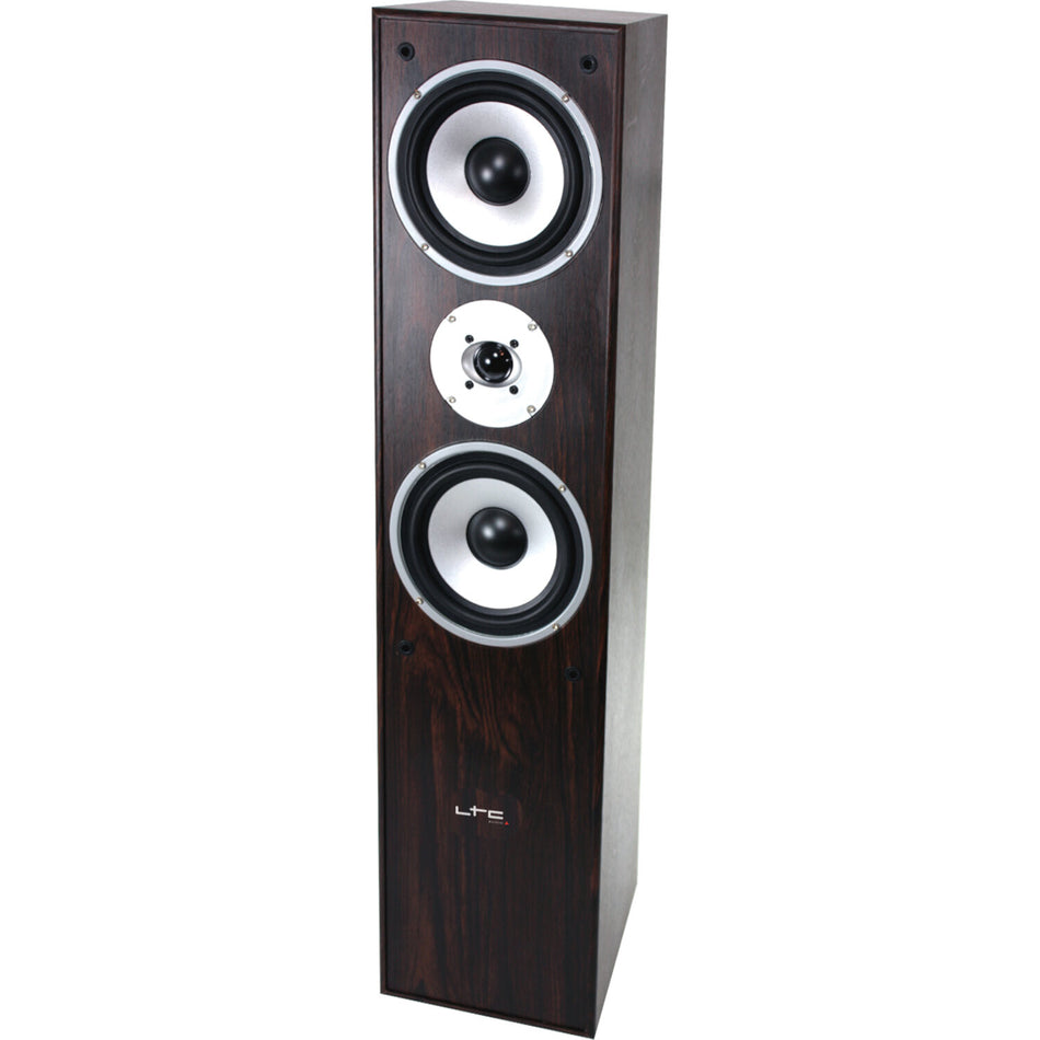 &ENCEINTES HIFI 3 VOIES 350W WALNUT /PAIR