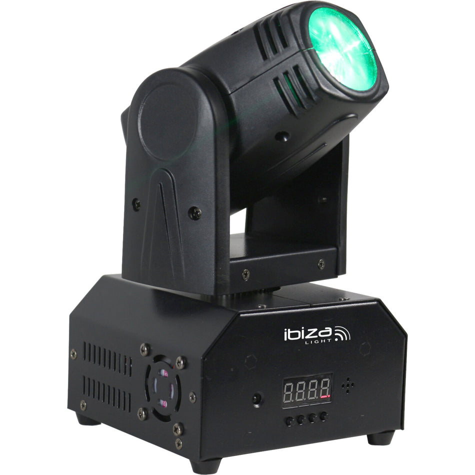 CABEZA MOVIL BEAM DE LED RGBW 10W DMX CON MANDO A DISTANCIA