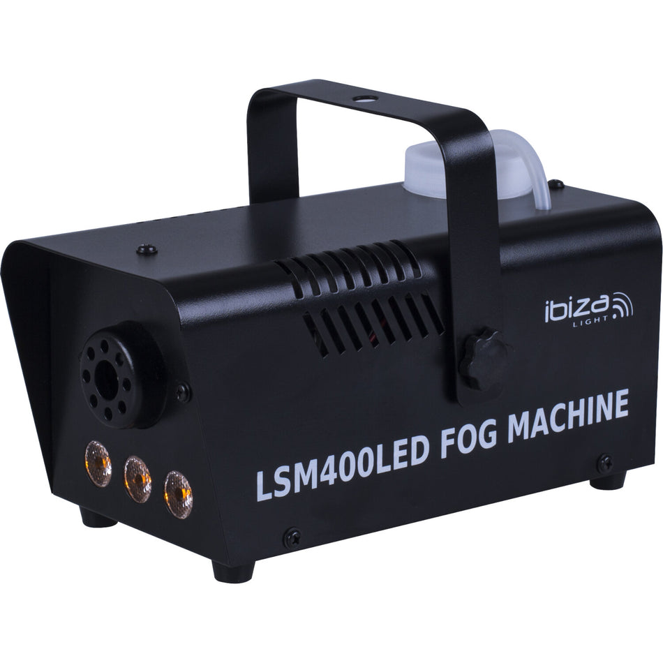 MINI MAQUINA DE HUMO 400W CON 3 LED NEGRA