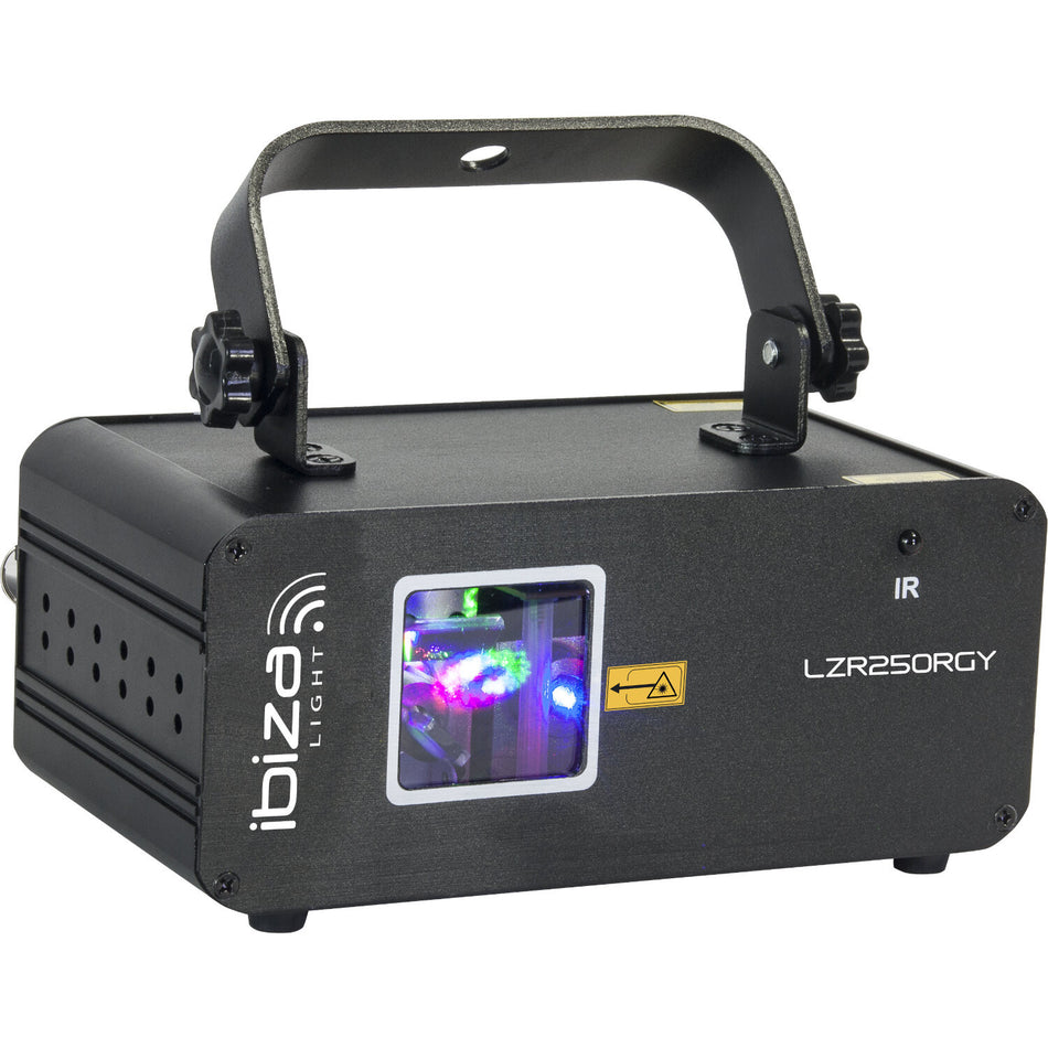 250mW RED-GREEN-YELLOW LASER EFFECT WITH DMX / IRC