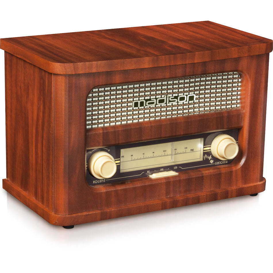 RADIO VINTAGE AUTONOMA CON BLUETOOTH & FM 10W