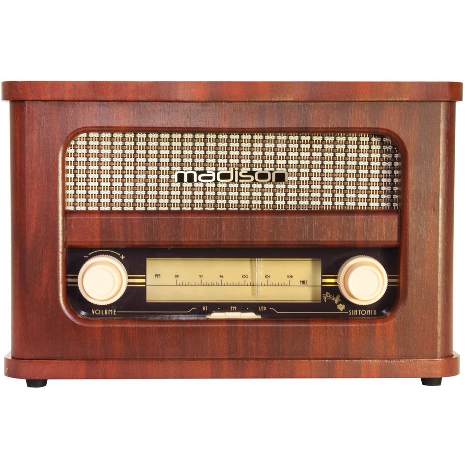 RADIO VINTAGE AUTONOMA CON BLUETOOTH & FM 10W