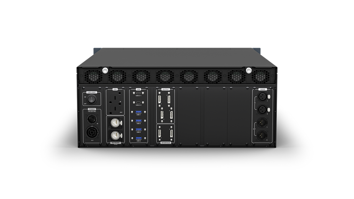 ChamSys MediaMaster VS4+ - servidor multimedia 4K en rack