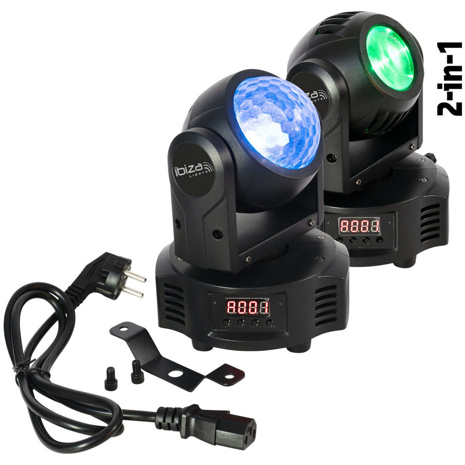 DOBLE CABEZA DMX 2 x 10W RGBW ASTRO & BEAM