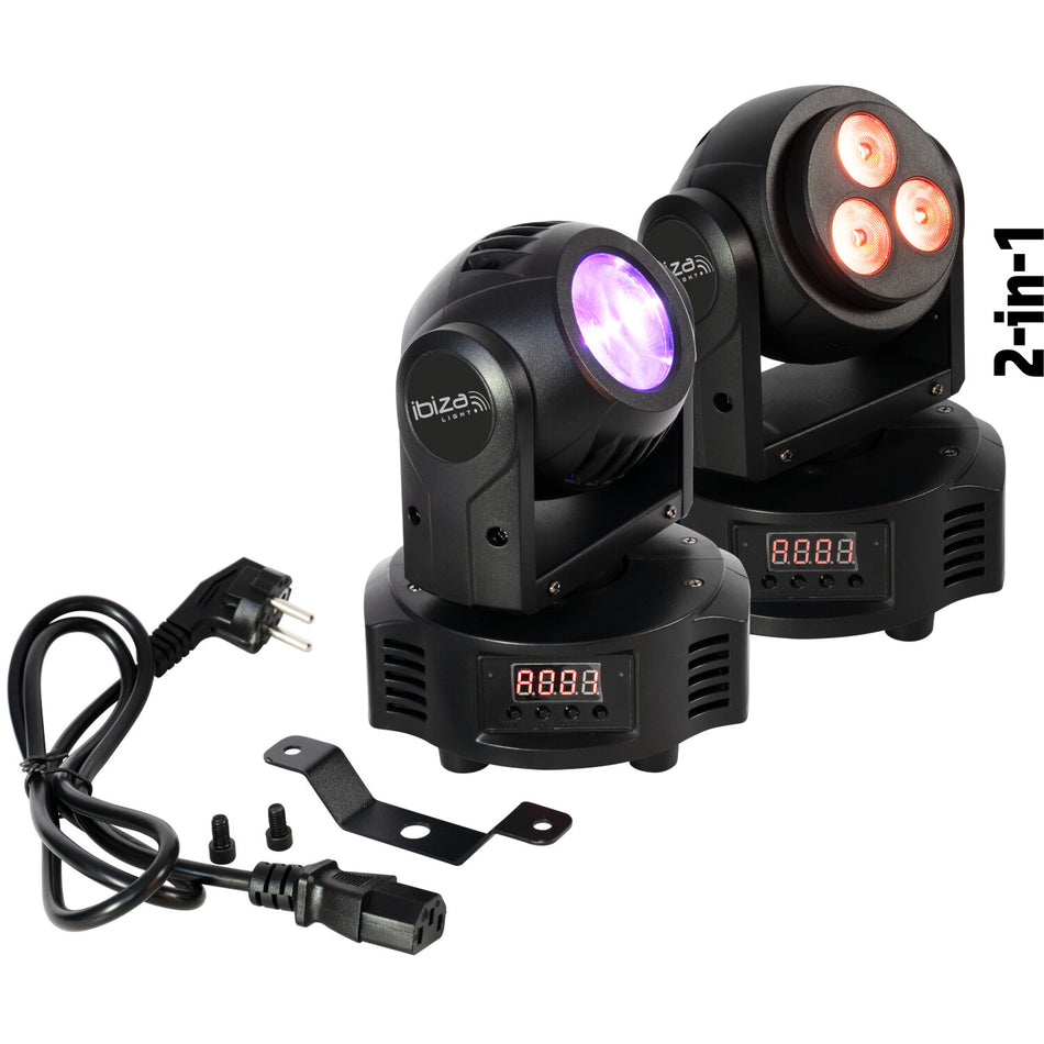 DOBLE CABEZA DMX BEAM – WASH