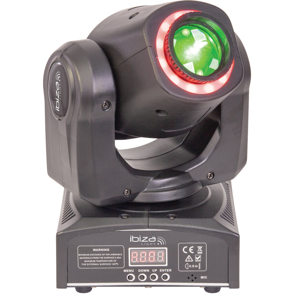 CABEZA MOVIL 'SPOT y ANIMACION' 2-EN-1 DE LED CON CONTROL DMX