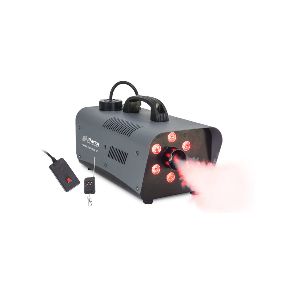 MAQUINA DE HUMO DE  1200W DMX CON 6 LED RGB