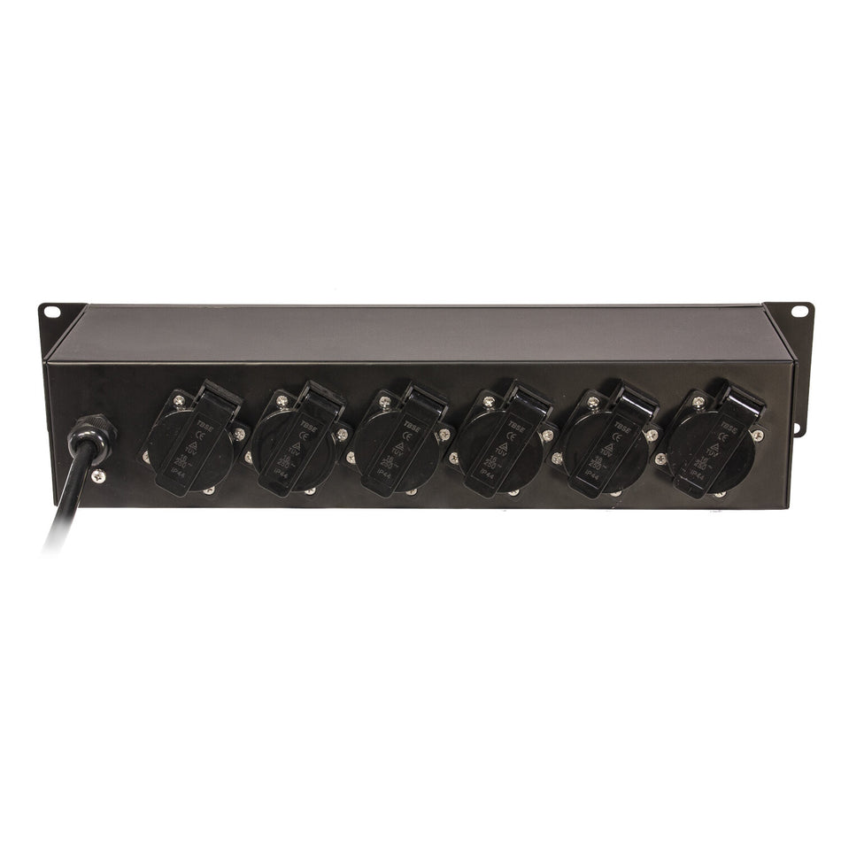 POWER DISTRIBUTION 19 (483mm) RACK WITH 9 FRENCH SOCKET OUTPUT