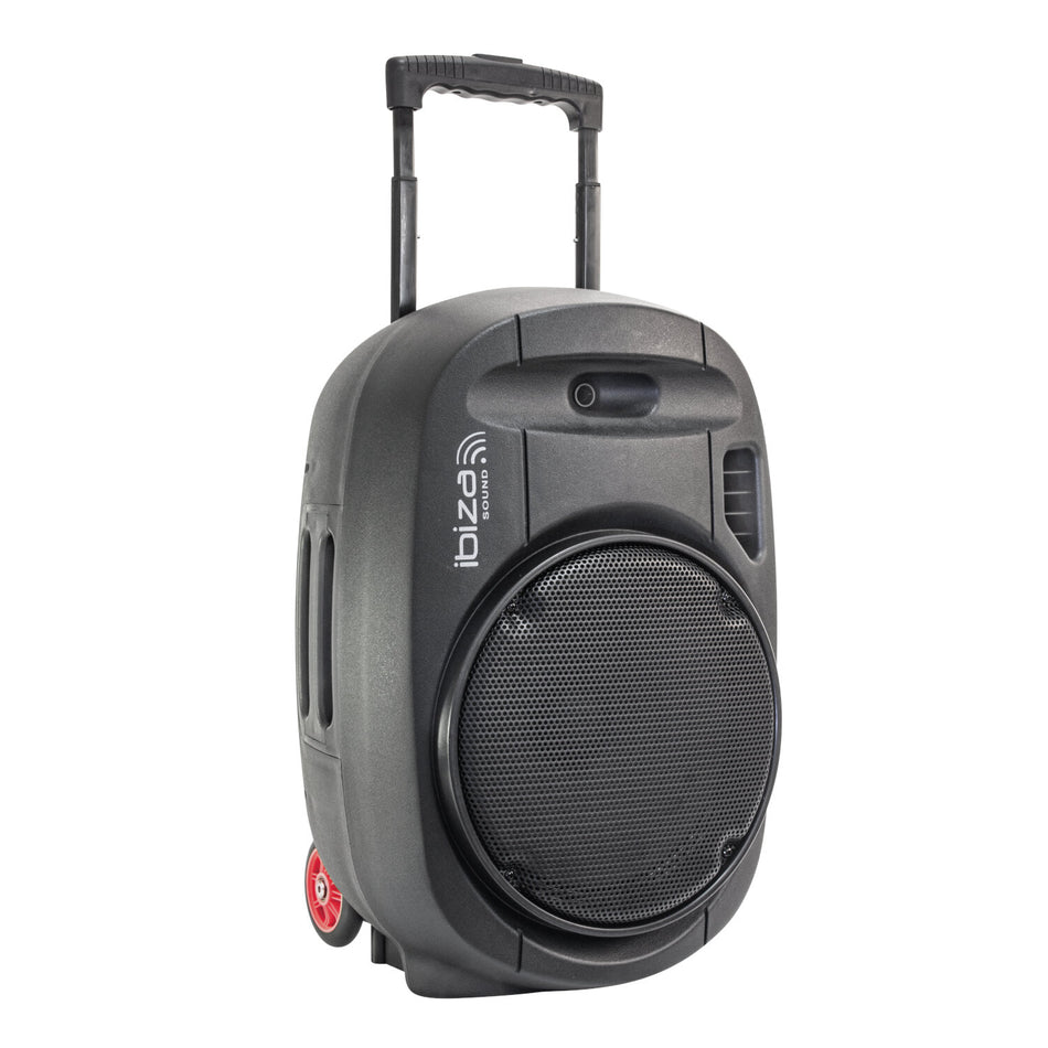 SISTEMA DE SONORIZACION PORTATIL AUTONOMO 15”/38CM CON USB-MP3, REC, VOX, BLUETOOTH, 2 MICROS UHF