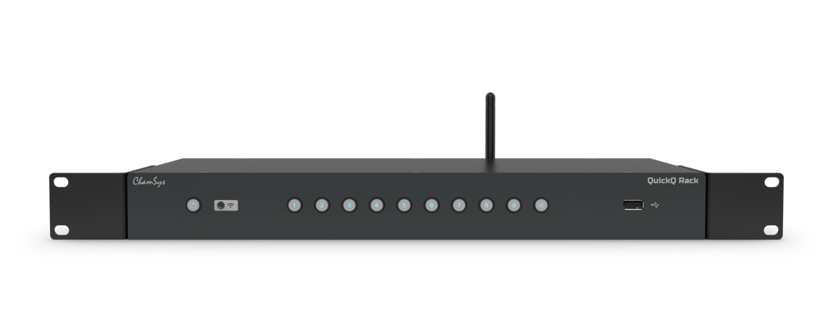 ChamSys QuickQ Rack - Controlador de iluminación DMX para instalaciones