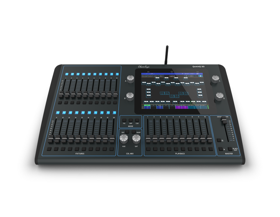 ChamSys QuickQ 20 - Consola de control de iluminación DMX