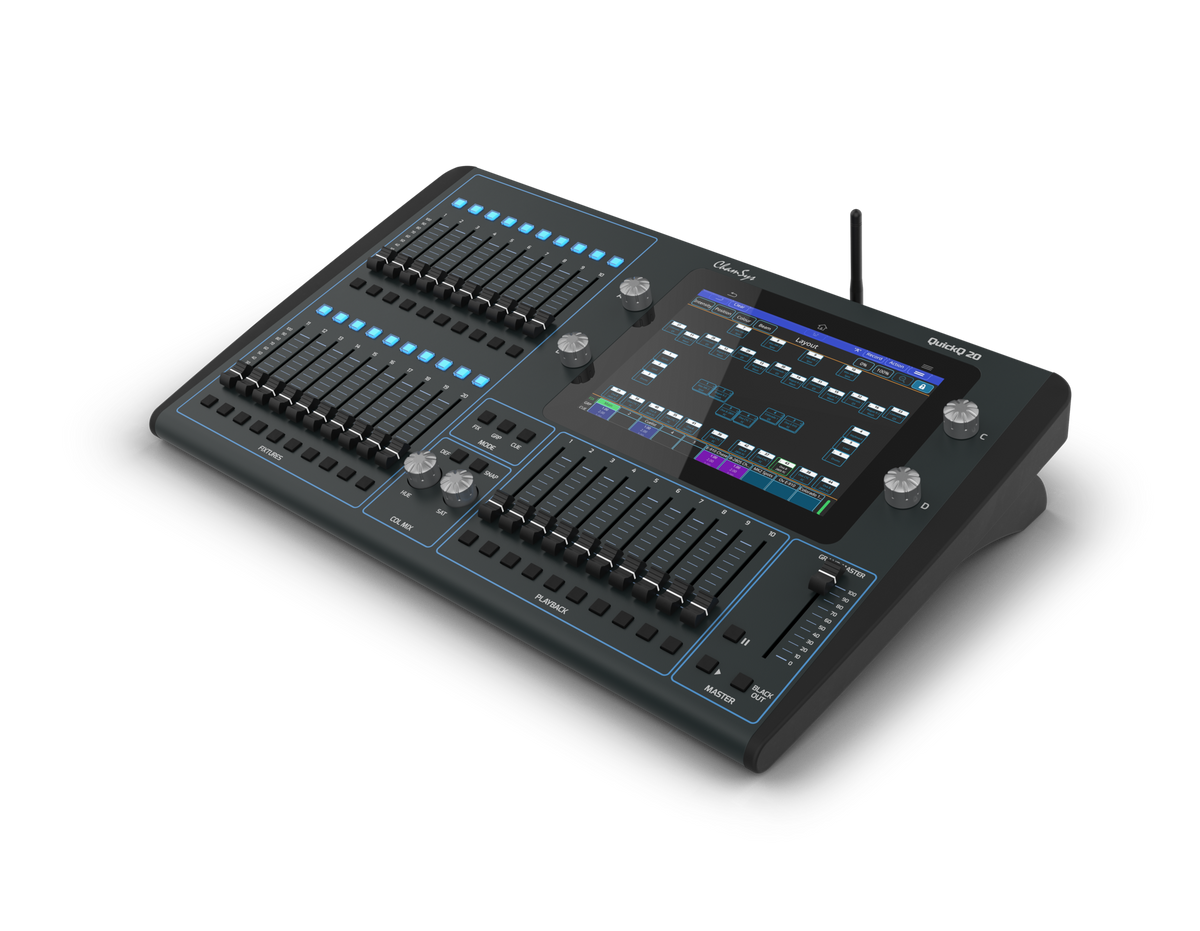 ChamSys QuickQ 20 - Consola de control de iluminación DMX