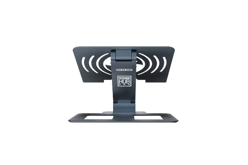 Reloop Stand Hub Pro - Soporte plegable con base giratoria 360° y hub USB-C 10-en-1 con Power Delivery