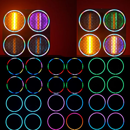 TEMPO TP-LED 4EYE COB - Cegadora LED Retro de 4 Ojos con Efectos RGB y Halo - Tempo Shop