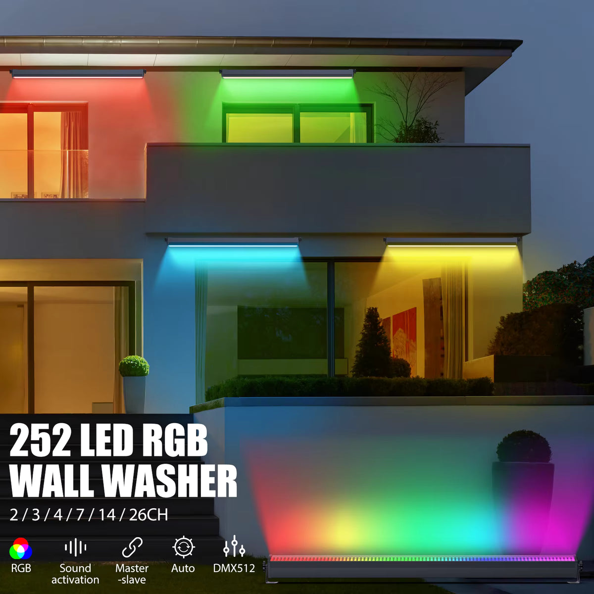 TEMPO BAR LED 252 - Barra LED RGB DMX512 de 252 LEDs con control por segmentos - Tempo Shop