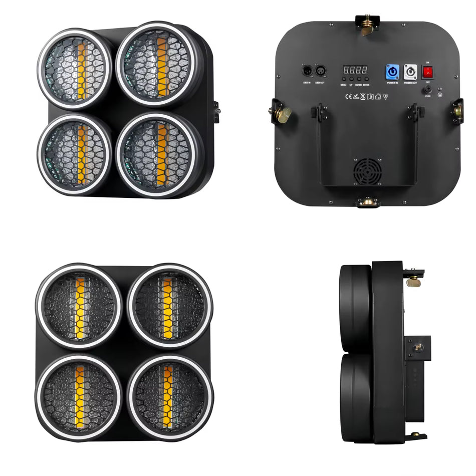 TEMPO TP-LED 4EYE COB - Cegadora LED Retro de 4 Ojos con Efectos RGB y Halo - Tempo Shop