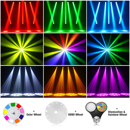 TEMPO- Cabeza móvil Beam LED 150 W con prisma 18 facetas, gobos, enfoque electrónico - Tempo Shop