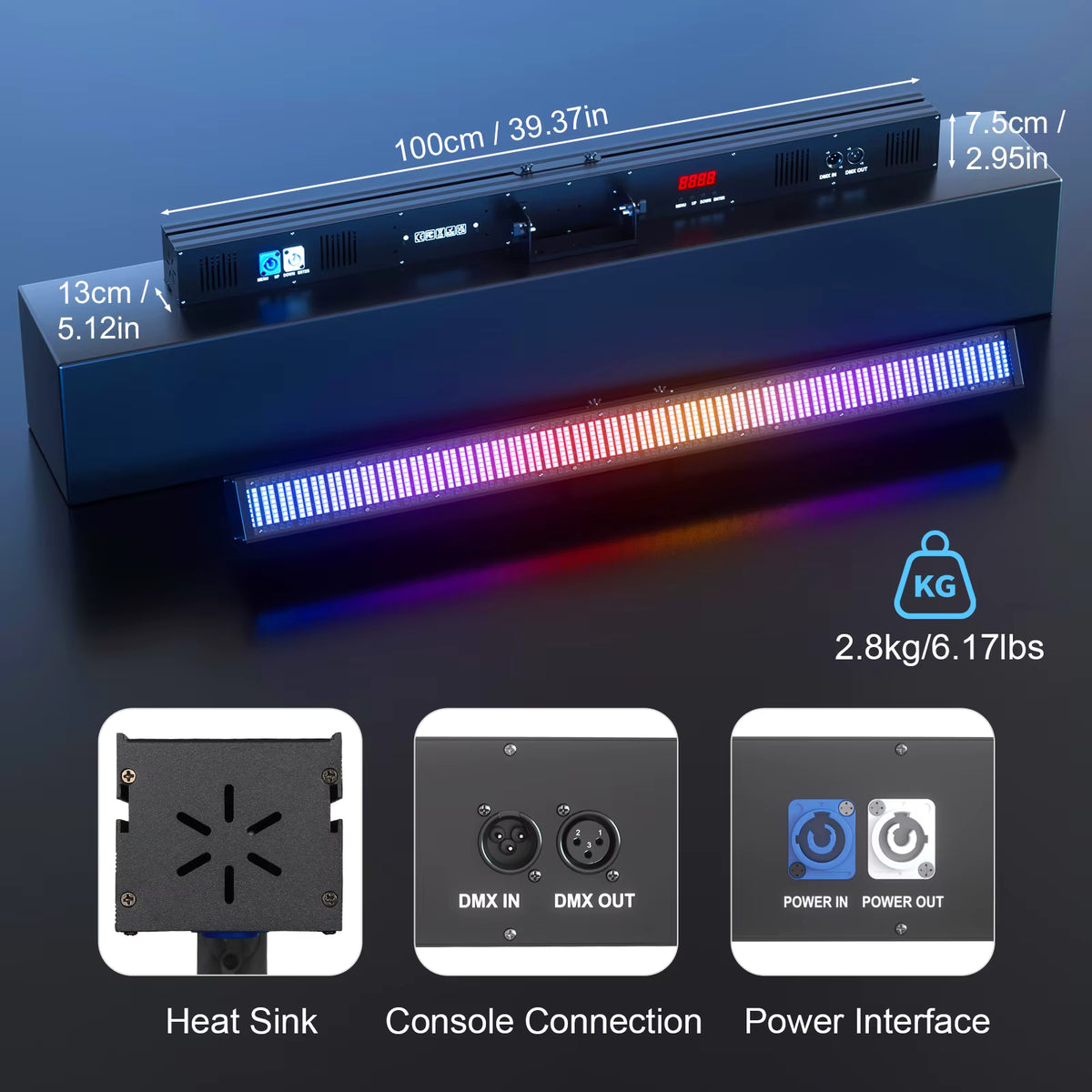 TEMPO - Barra LED estroboscópica RGB 150W - Tempo Shop