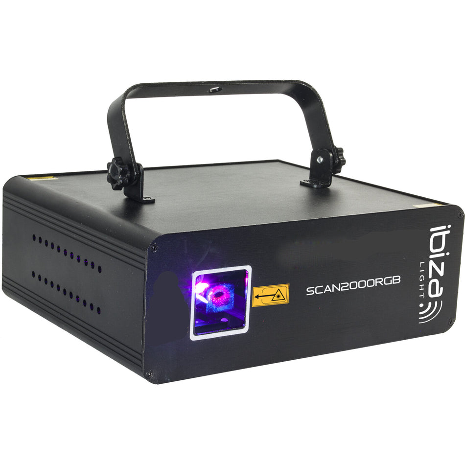 LASER RGB DE ANIMACION CON DMX & ILDA 2000mW