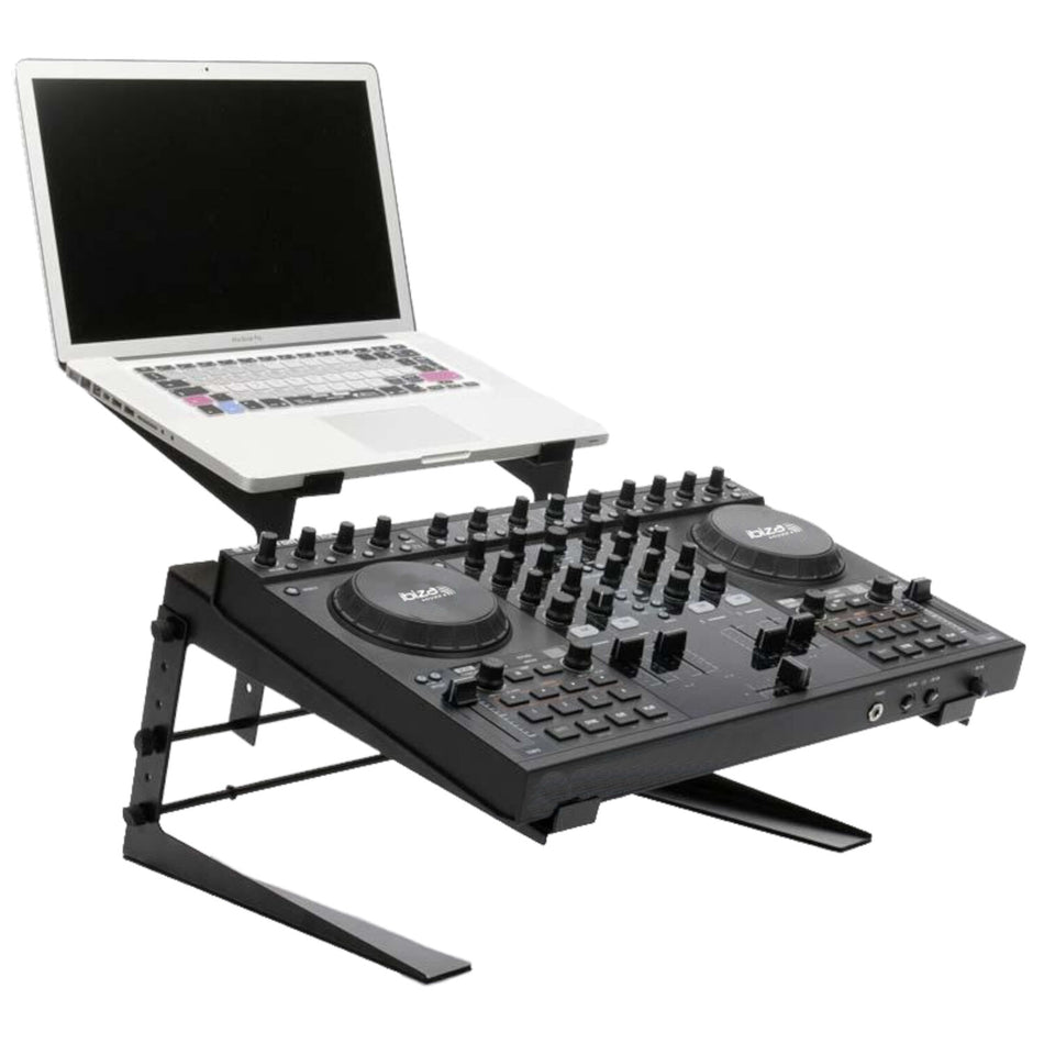 DOBLE SOPORTE PARA PC PORTATIL Y MONITOR, PARA RACK DJ