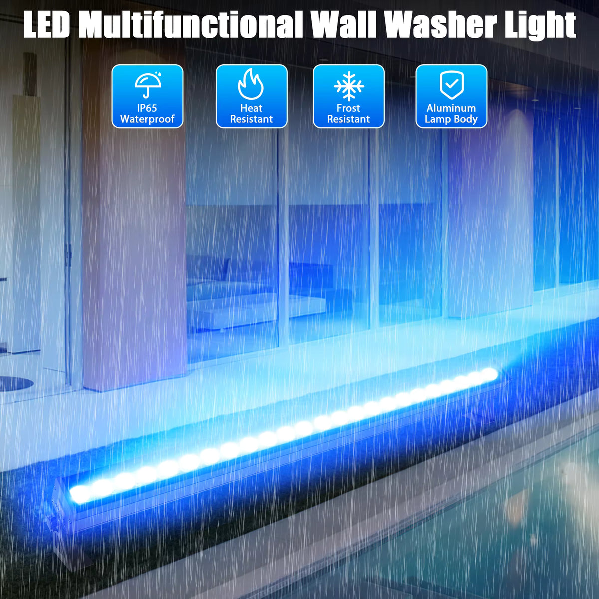 TEMPO BAR LED 120W- Barra LED RGB de 24 LEDs con control DMX por segmentos IP65 - Tempo Shop