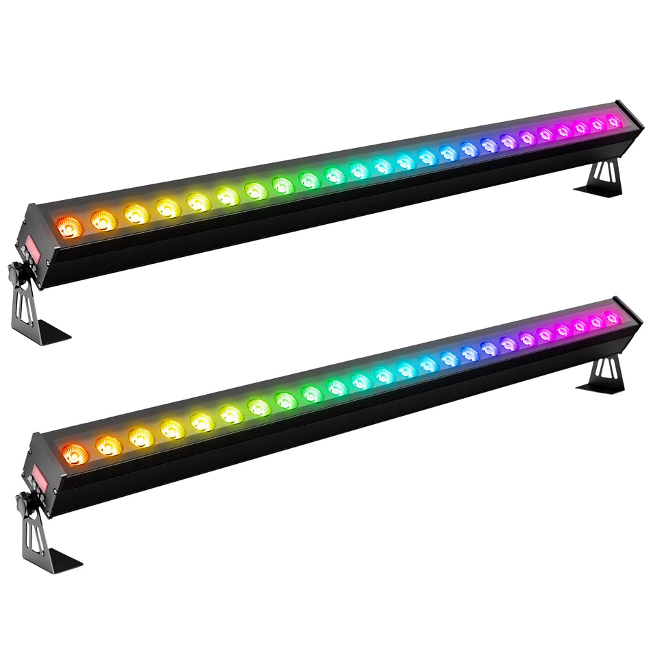 TEMPO BAR LED 120W- Barra LED RGB de 24 LEDs con control DMX por segmentos IP65 - Tempo Shop