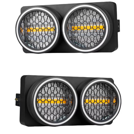 TEMPO TP-LED 2 EYE COB - Cegadora LED Retro de 2 Ojos con Efectos RGB y Halo - Tempo Shop