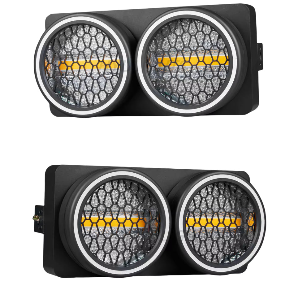 TEMPO TP-LED 2 EYE COB - Cegadora LED Retro de 2 Ojos con Efectos RGB y Halo - Tempo Shop