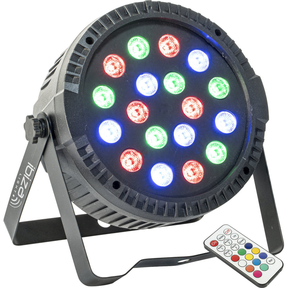 PROYECTOR PAR EXTRA-PLANO - 18 LED RGB 1W