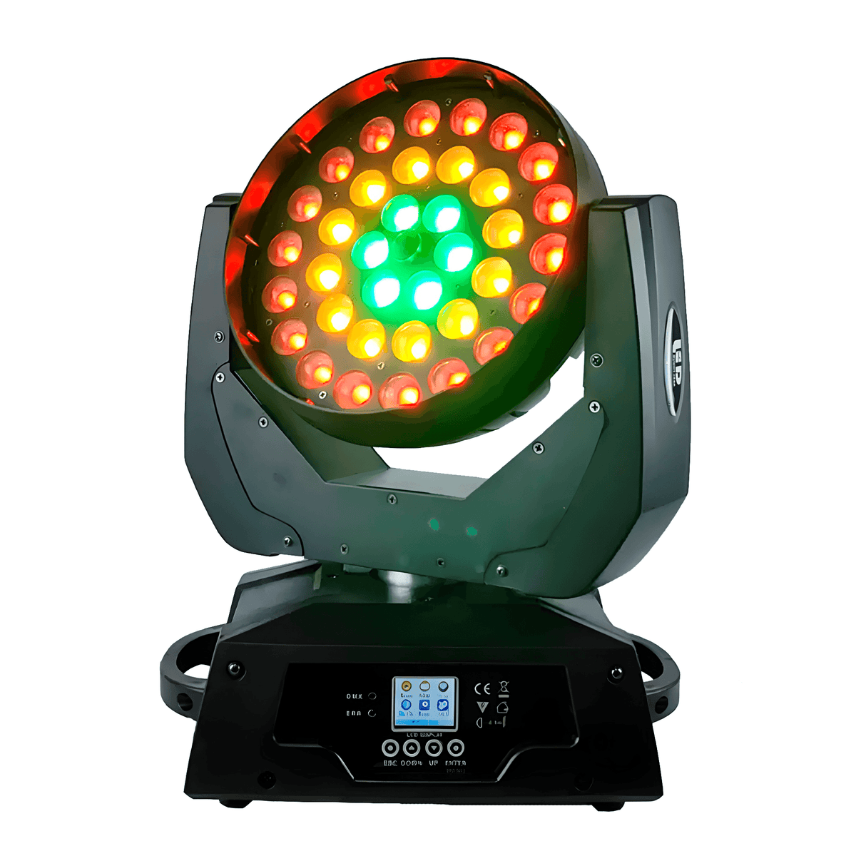 Cabeza móvil Beam & Wash LED 36x18W Zoom RGBWA UV - Tempo Shop