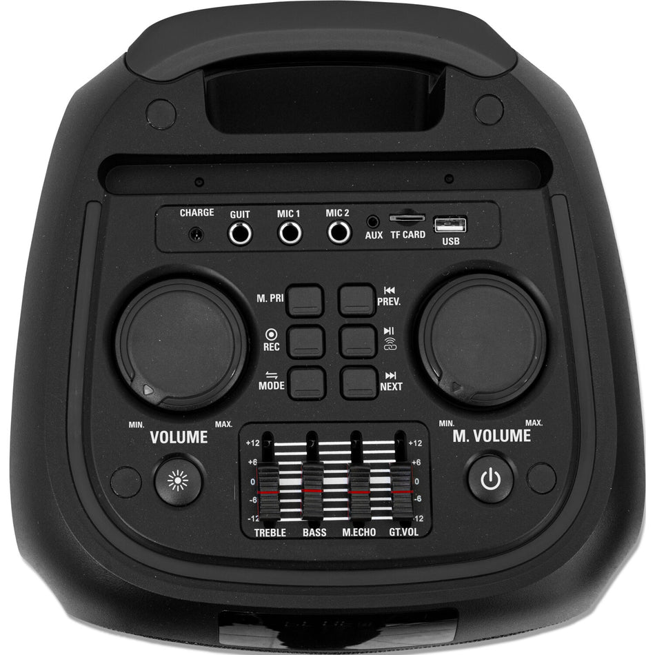 ALTAVOZ LUMINOSO KARAOKE 2 x 8"/20cm 600W