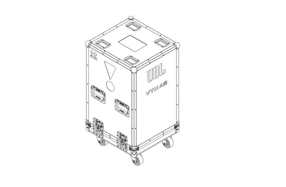 JBL Professional VTX-A6-CASE - Flightcase for 4 A6 VTXs with integrated stacking and DuraFlex finish