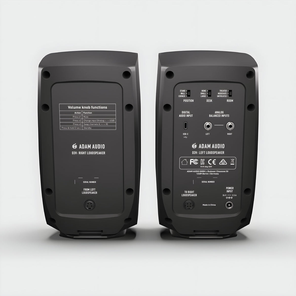 ADAM Audio D3V BLACK - Monitor de estudio activo de 3,5" - Tempo Shop