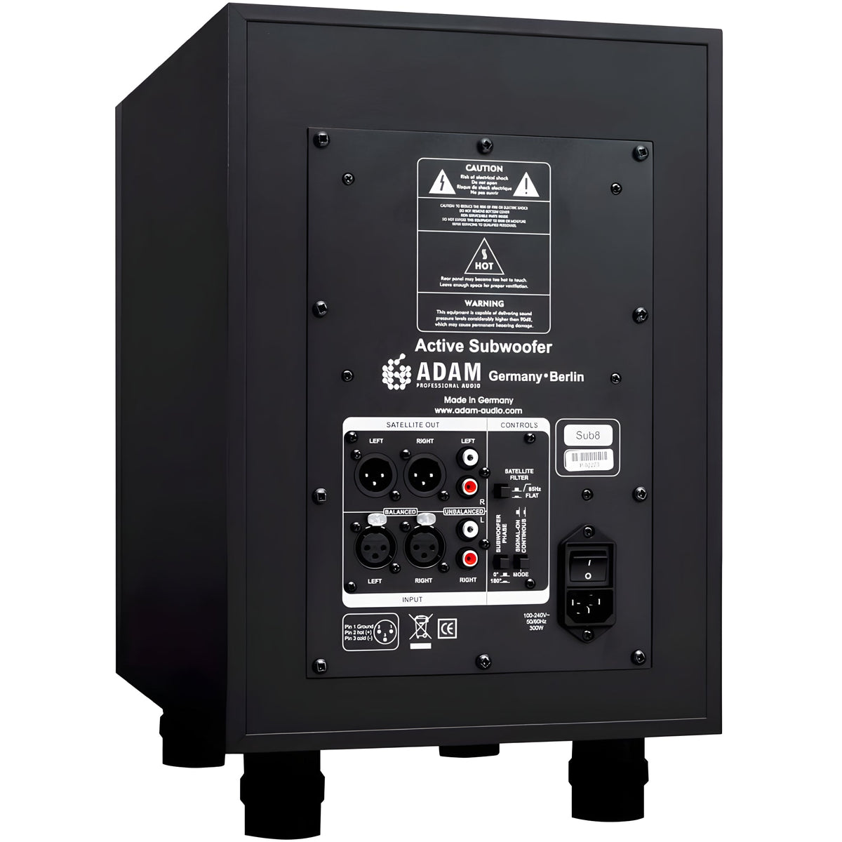 ADAM Audio SUB8 - Subwoofer para estudio activo de 8" - Tempo Shop