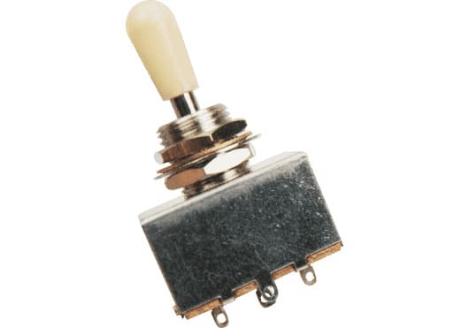 YELLOW PARTS ADIEZ1180W - Selector de 3 posiciones para Les Paul - Botonera blanca
