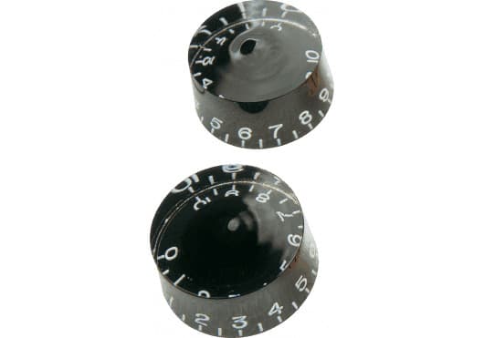 YELLOW PARTS ADIEZ1219B - Set de Botones estilo Gibson (2 unidades) - Negro