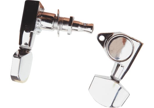 YELLOW PARTS ADIEZ17101C - Juego de Clavijas de Afinación 3+3 Cromadas (Ratio 15:1)